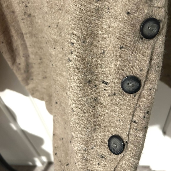 Fortune + Ivy Speckled Beige Cowl Neck Sweater - Picture 4 of 5